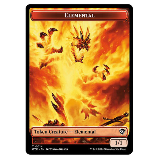 Magic The Gathering - Outlaws of Thunder Junction - Commander Tokens - Elemental - 0014