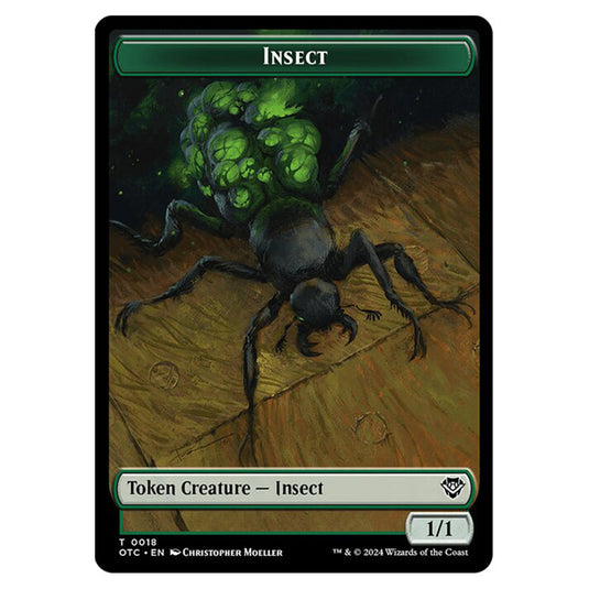 Magic The Gathering - Outlaws of Thunder Junction - Commander Tokens - Insect - 0018