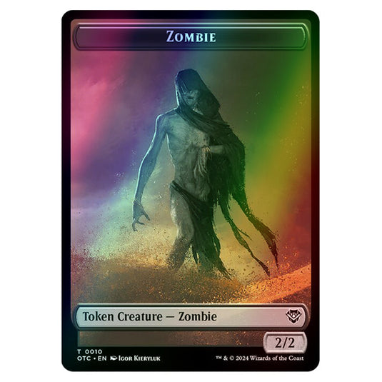 Magic The Gathering - Outlaws of Thunder Junction - Commander Tokens - Zombie - 0010 (Foil)