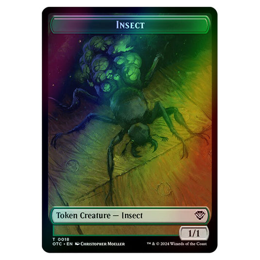 Magic The Gathering - Outlaws of Thunder Junction - Commander Tokens - Insect - 0018 (Foil)