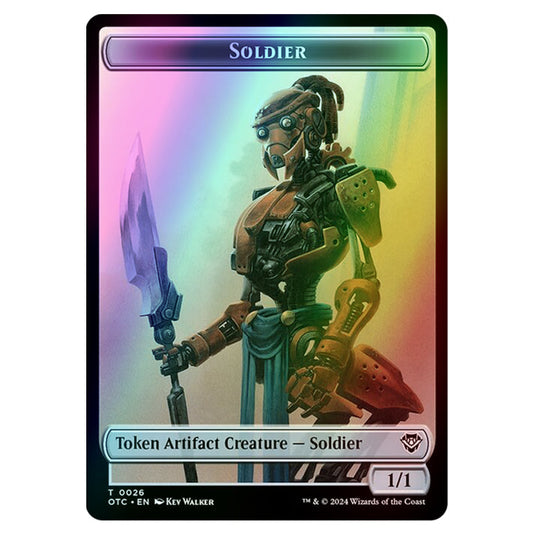 Magic The Gathering - Outlaws of Thunder Junction - Commander Tokens - Soldier - 0026 (Foil)
