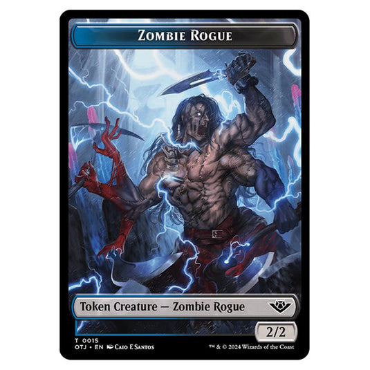 Magic The Gathering - Outlaws of Thunder Junction Tokens - Zombie Rogue - 0015