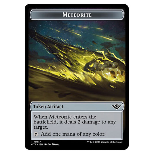 Magic The Gathering - Outlaws of Thunder Junction Tokens - Meteorite - 0017