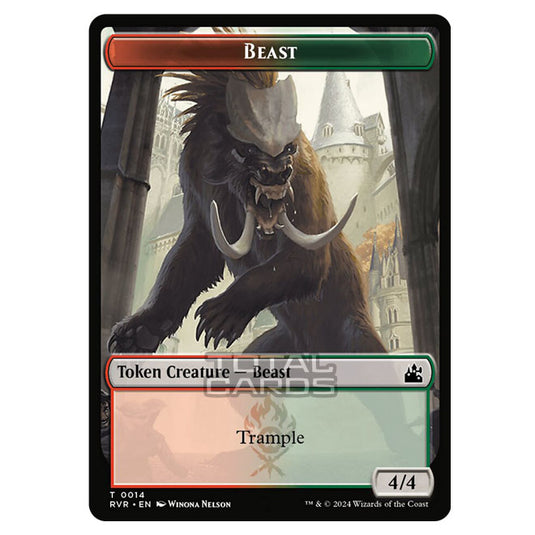 Magic The Gathering - Ravnica Remastered - Tokens - Beast - 0014