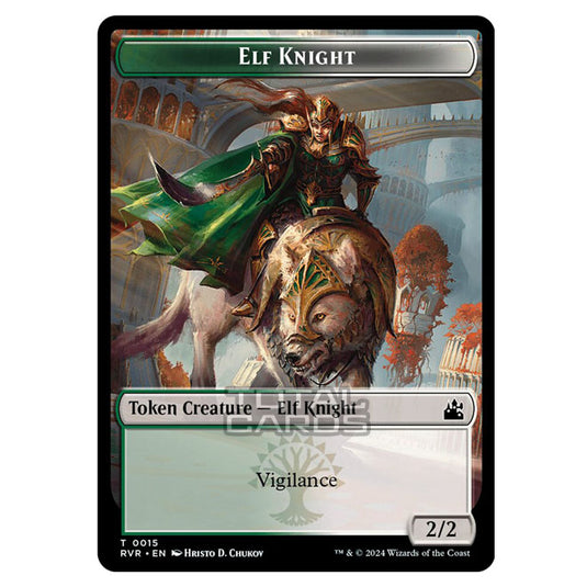 Magic The Gathering - Ravnica Remastered - Tokens - Elf Knight - 0015