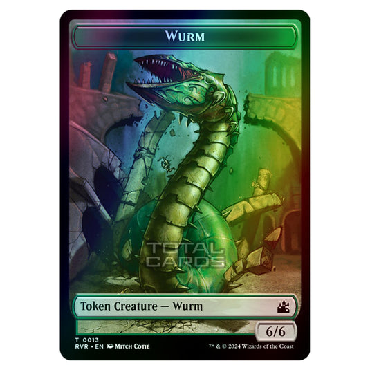 Magic The Gathering - Ravnica Remastered - Tokens - Wurm - 0013 (Foil)