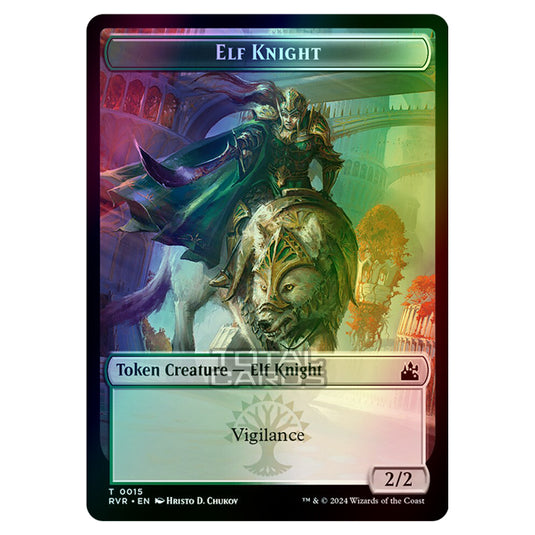 Magic The Gathering - Ravnica Remastered - Tokens - Elf Knight - 0015 (Foil)