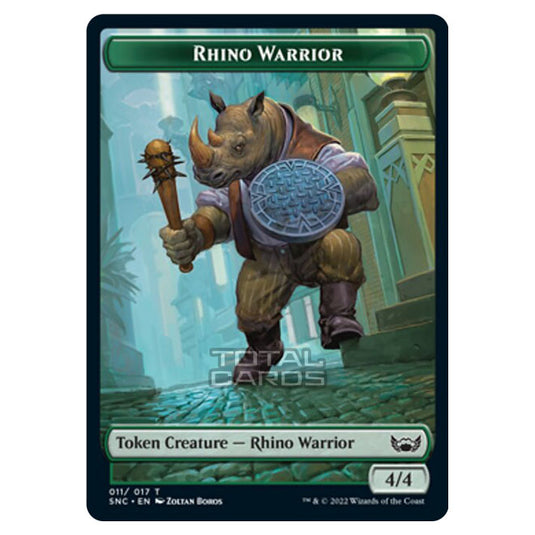 Magic The Gathering - Streets of New Capenna - Tokens - Rhino Warrior - 11/17