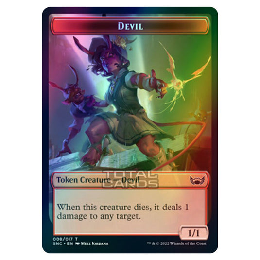 Magic The Gathering - Streets of New Capenna - Tokens - Devil - 8/17 (Foil)