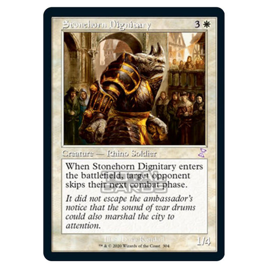 Magic The Gathering - Time Spiral Remastered - Stonehorn Dignitary - 304/289