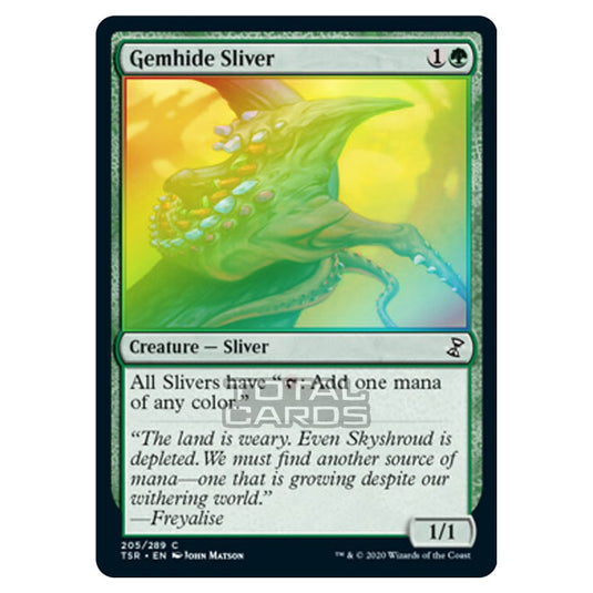 Magic The Gathering - Time Spiral Remastered - Gemhide Sliver - 205/289 (Foil)