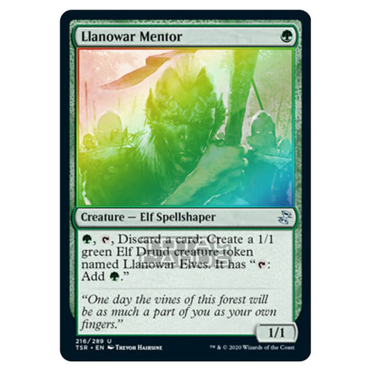 Magic The Gathering - Time Spiral Remastered - Llanowar Mentor - 216/289 (Foil)