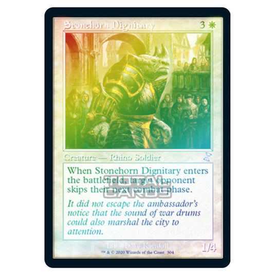 Magic The Gathering - Time Spiral Remastered - Stonehorn Dignitary - 304/289 (Foil)