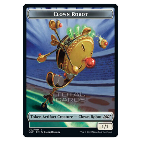 Magic The Gathering - Unfinity - Tokens - Clown Robot - 2/14 Magic The Gathering - Unfinity - Tokens - Clown Robot - 2/14
