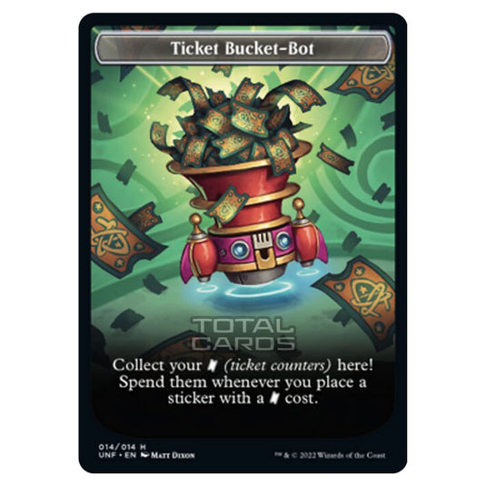 Magic The Gathering - Unfinity - Tokens - Ticket Bucket-Bot - 14/14