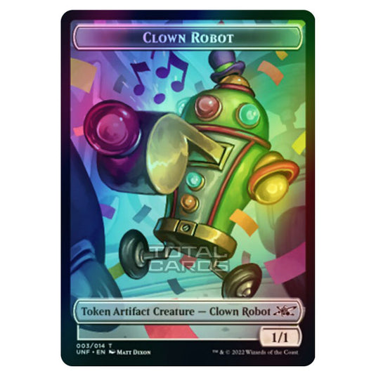Magic The Gathering - Unfinity - Tokens - Clown Robot - 3/14 (Foil)