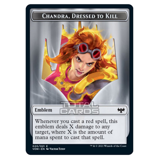 Magic The Gathering - Innistrad - Crimson Vow - Chandra, Dressed to Kill Emblem - 20/21