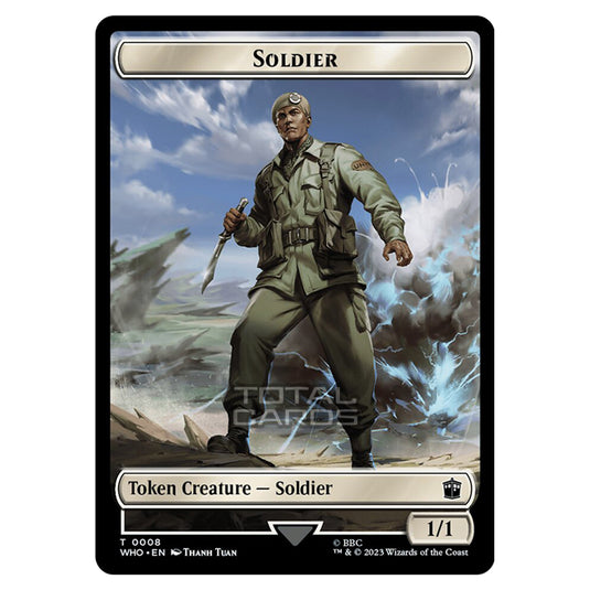 Magic The Gathering - Universes Beyond - Doctor Who - Tokens - Soldier - 0008