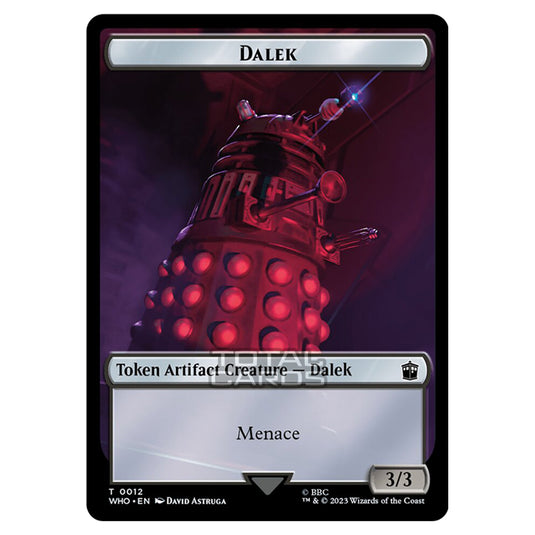 Magic The Gathering - Universes Beyond - Doctor Who - Tokens - Dalek - 0012 (Surge Foil)