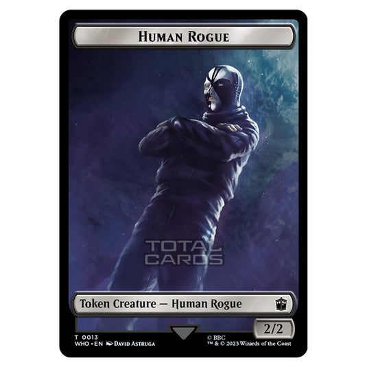 Magic The Gathering - Universes Beyond - Doctor Who - Tokens - Human Rogue - 0013 (Surge Foil)