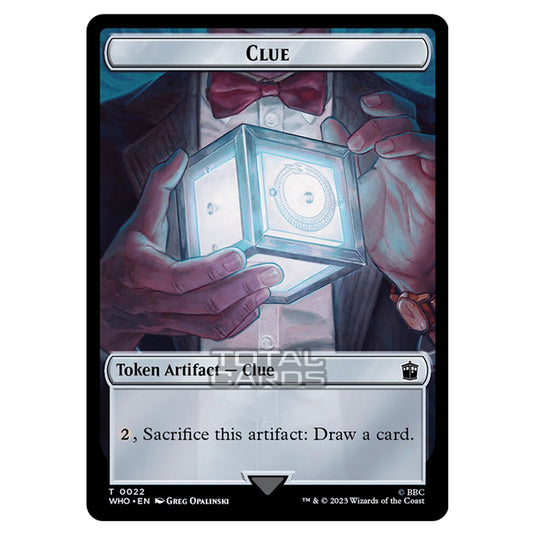 Magic The Gathering - Universes Beyond - Doctor Who - Tokens - Clue - 0022 (Surge Foil)