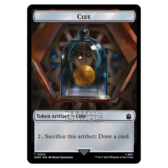 Magic The Gathering - Universes Beyond - Doctor Who - Tokens - Clue - 0023 (Surge Foil)