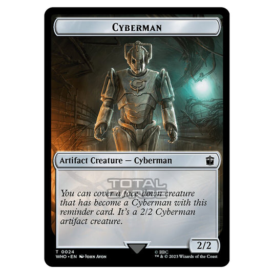 Magic The Gathering - Universes Beyond - Doctor Who - Tokens - Cyberman - 0024 (Surge Foil)