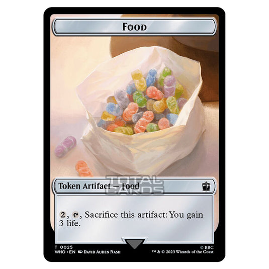 Magic The Gathering - Universes Beyond - Doctor Who - Tokens - Food - 0025 (Surge Foil)