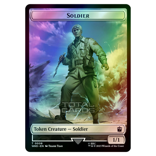 Magic The Gathering - Universes Beyond - Doctor Who - Tokens - Soldier - 0008 (Foil)