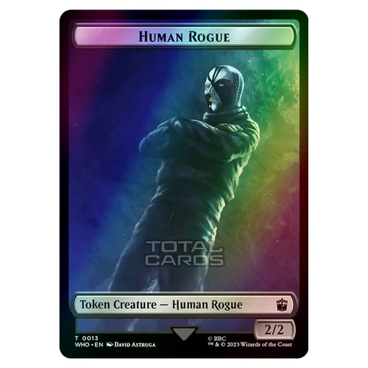 Magic The Gathering - Universes Beyond - Doctor Who - Tokens - Human Rogue - 0013 (Foil)
