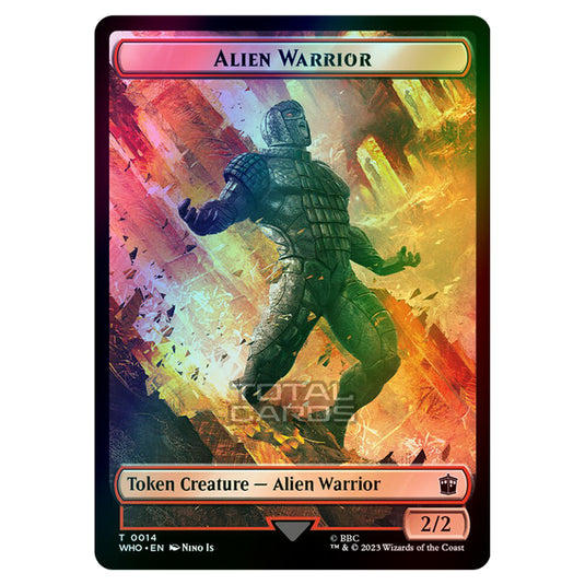 Magic The Gathering - Universes Beyond - Doctor Who - Tokens - Alien Warrior - 0014 (Foil)