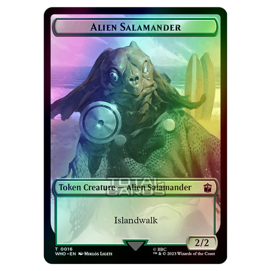 Magic The Gathering - Universes Beyond - Doctor Who - Tokens - Alien Salamander - 0016 (Foil)