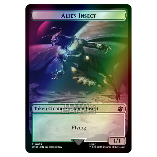 Magic The Gathering - Universes Beyond - Doctor Who - Tokens - Alien Insect - 0019 (Foil)