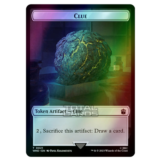 Magic The Gathering - Universes Beyond - Doctor Who - Tokens - Clue - 0021 (Foil)