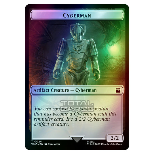 Magic The Gathering - Universes Beyond - Doctor Who - Tokens - Cyberman - 0024 (Foil)