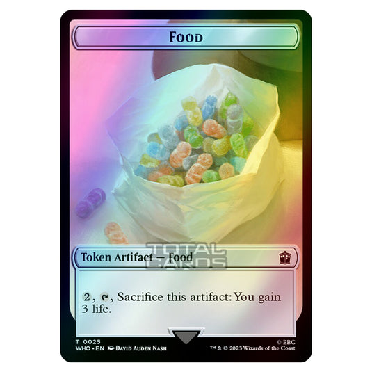 Magic The Gathering - Universes Beyond - Doctor Who - Tokens - Food - 0025 (Foil)