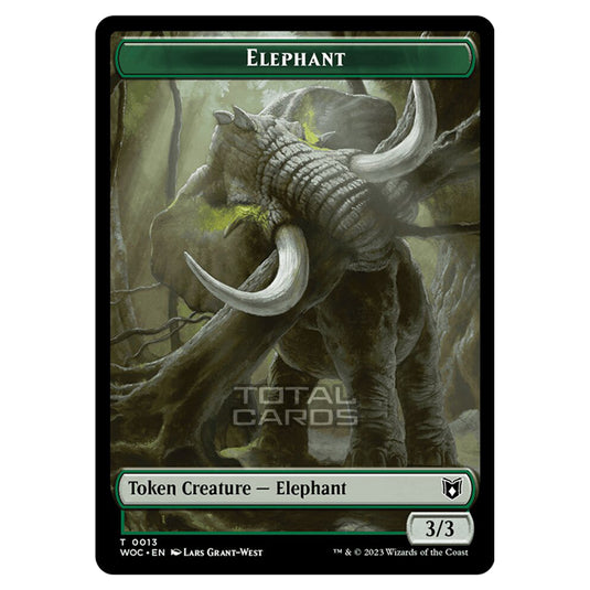 Magic The Gathering - Wilds of Eldraine - Commander Tokens - Elephant - 0013