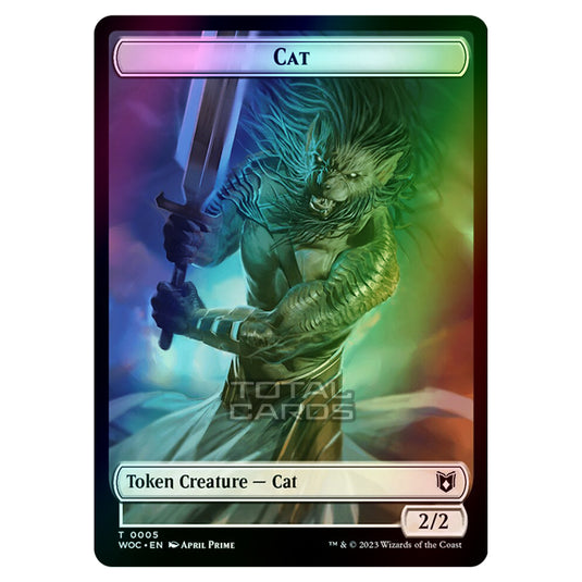 Magic The Gathering - Wilds of Eldraine - Commander Tokens - Cat - 0005 (Foil)