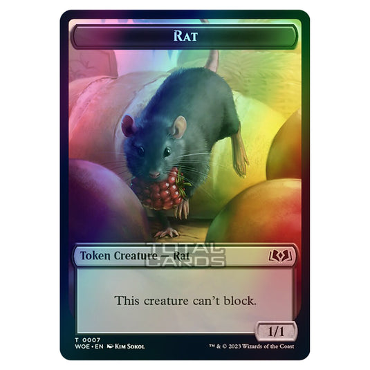 Magic The Gathering - Wilds of Eldraine - Tokens - Rat - 0007 (Foil)