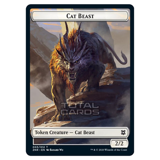 Magic The Gathering - Zendikar Rising - Tokens - Cat Beast - 3/12