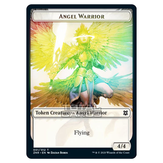 Magic The Gathering - Zendikar Rising - Tokens - Angel Warrior - 1/12 (Foil)