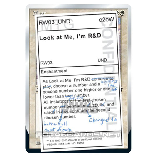 Magic The Gathering - Unsanctioned - Look at Me, I'm R&D - 9/96