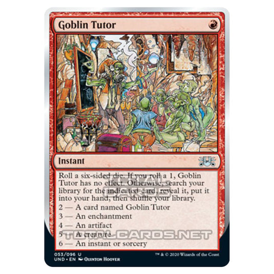 Magic The Gathering - Unsanctioned - Goblin Tutor - 53/96