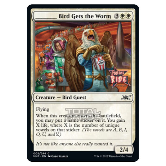 Magic The Gathering - Unfinity - _____ Bird Gets the Worm - 005/244