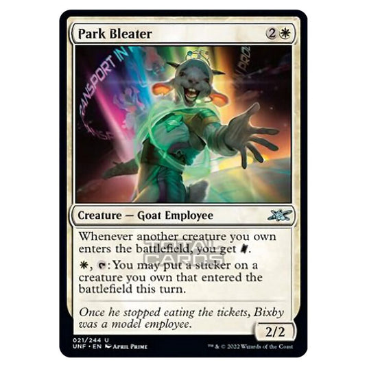 Magic The Gathering - Unfinity - Park Bleater - 021/244