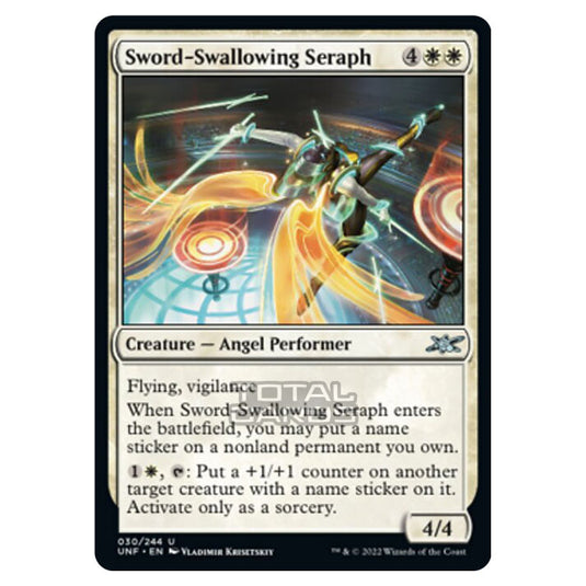 Magic The Gathering - Unfinity - Sword-Swallowing Seraph - 030/244