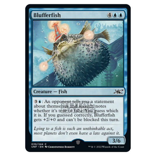 Magic The Gathering - Unfinity - Blufferfish - 039/244