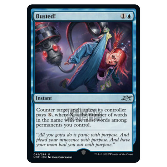 Magic The Gathering - Unfinity - Busted! - 041/244