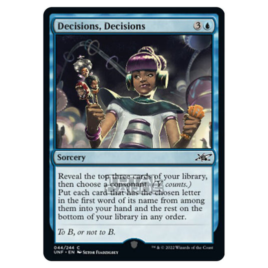 Magic The Gathering - Unfinity - Decisions, Decisions - 044/244