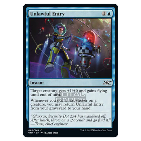 Magic The Gathering - Unfinity - Unlawful Entry - 062/244